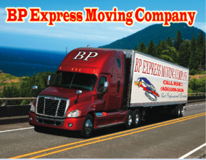 Hire Best Moving Company Near You | Movers in South Jersey | BP express moving company's logo and picture